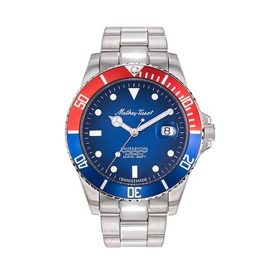 Mathy Vintage Jumbo Limited Edition Stainless Steel Blue Dial Automatic H907ATNB Men's Watch