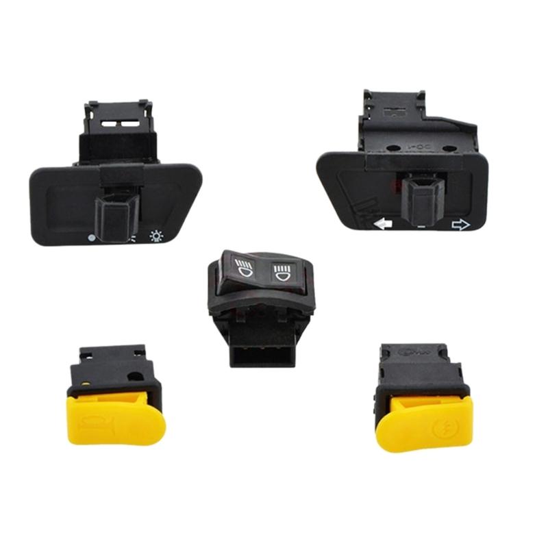5Pcs Motorcycle Handlebar Control Switches Universal Motorcycle Button Switches For Lights Horn Turn Signals Enduring