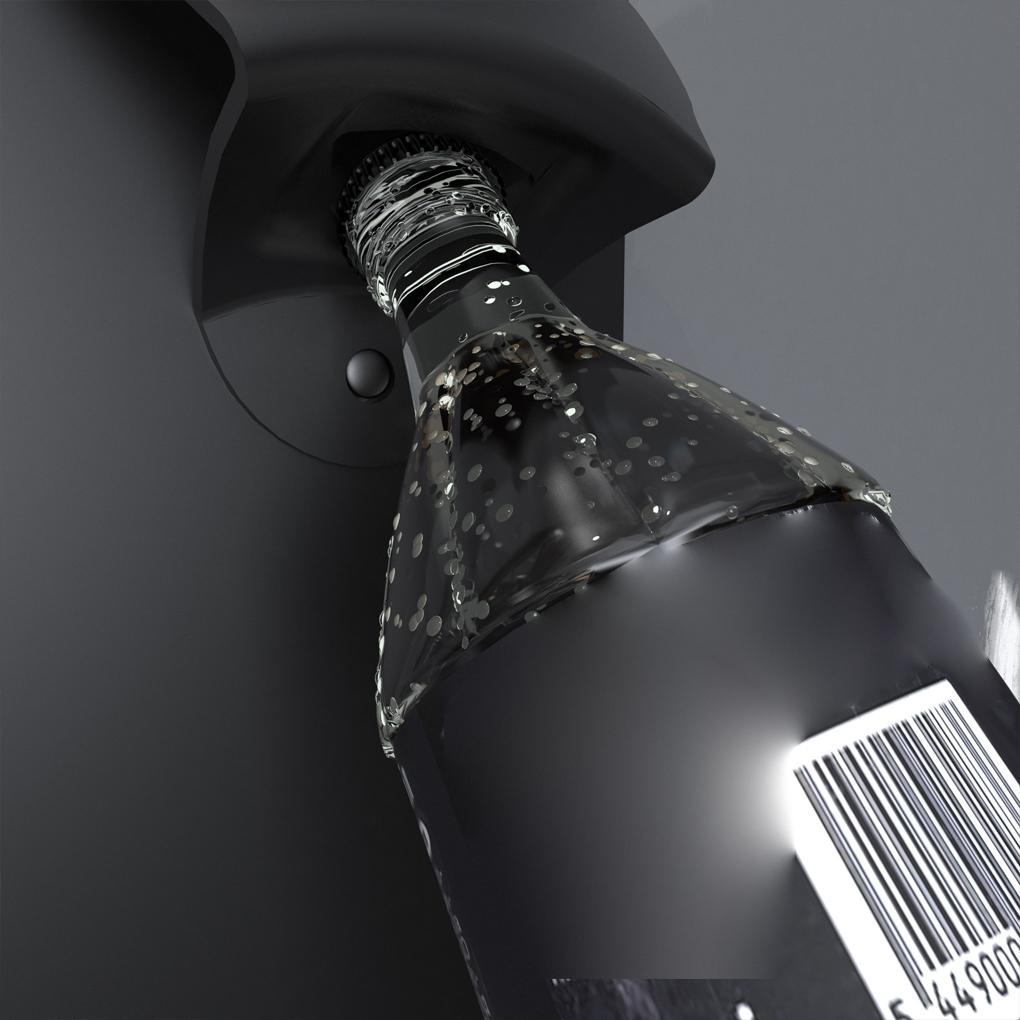 Stainless Steel Wall-Mounted Wine Bottle Opener Counter Beverage Cap Remover with Basket Night Clubs Supplies Decoration