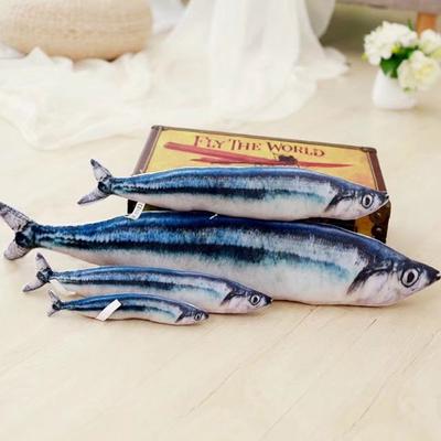 Plüschtier Lanqiu Makrelenhecht Puppe niedlicher kleiner Fisch Umarmungskissen Puppe Simulationspuppe Geburtstagsgeschenk weiblich