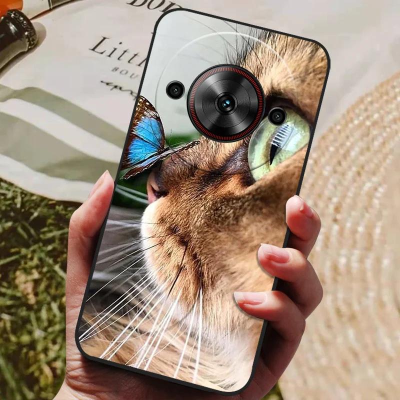 

For ZTE Nubia Focus 5G Case Cool Painted Silicone TPU Soft Cover for ZTE NubiaFocus NX302J Cases Black Protective Phone Shells Nubia Focus 5G