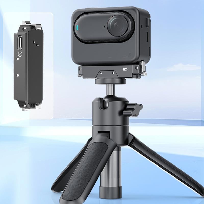 Foldable Claw Mount Aluminum Alloy Charging Base For Mini Camera Tripods And Stabilizers Quick Detach Magnetic Design