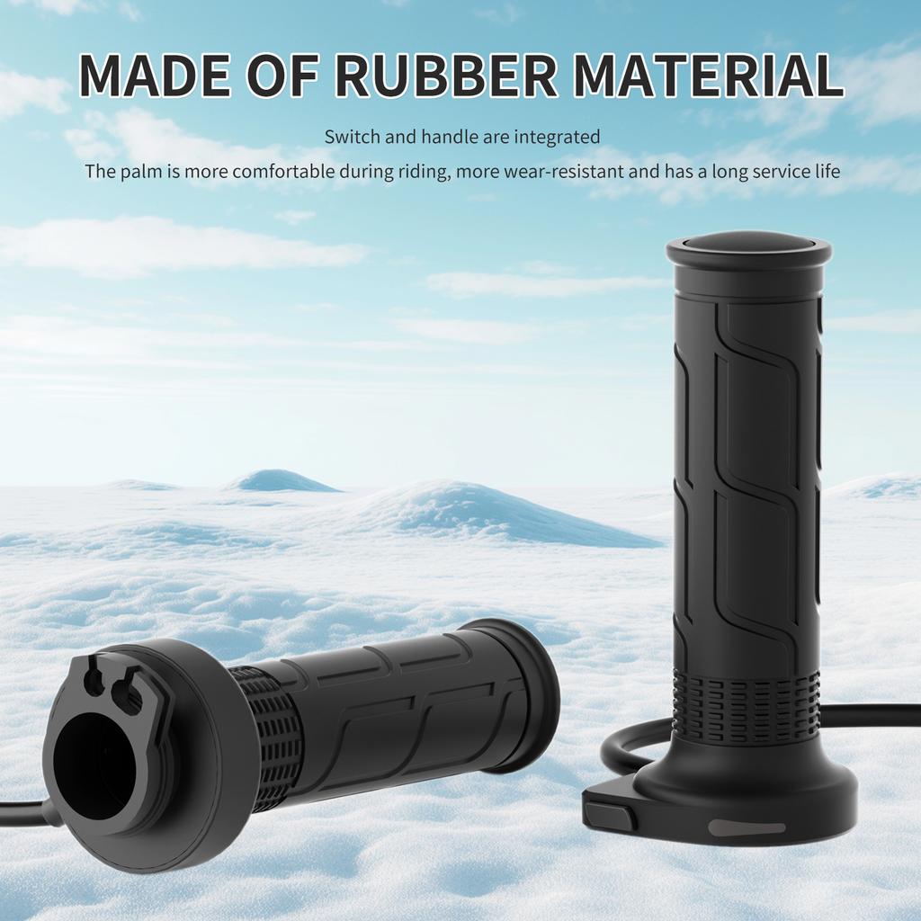 1 Pair 12V 22mm Electric Heating Handle Universal Motorbike Hand Heated Grips Temperature Adjustable Motorcycle Hot Grips