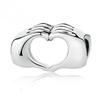 New Collection Genuine Closed Love Hand Heart Beads Fit Bracelets Original Design AVE
