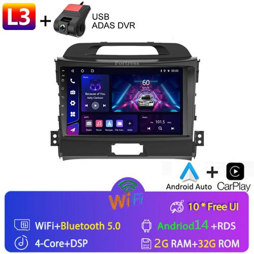 Fortress 5G WIFI Android Auto Radio 2 Din For KIA Sportage 3 2010-2016 Car Multimedia Video Player Autoradio Carplay 8 Core GPS
