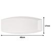 NARUMI Opera White Microwave Plate, 40cm, Safe, 50827-5383