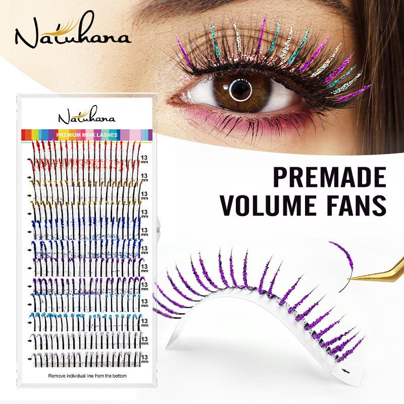 

NATUHANA Glitter Fairy Dense Eyelash Extensions 13mm Length