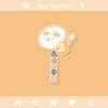Cartoon Animal Cartoon Retractable Badge Reel Dumplings Cute Bunny ID Holder  Hospital Supplies