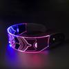 LED Light Up Futuristic Glasses for Party Enthusiasts Adjustable Luminous Eyewear Rechargeable Eyeglasses for Kids