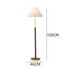 OEING Nordic Walnut Wood Pleated Floor Lamp