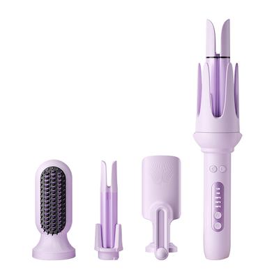 Automatic Curling Iron 4 In 1 Hair Styler 32Mm Curling Wand With Negative Ion Auto Rotating Hair Curler For Waves Straightening