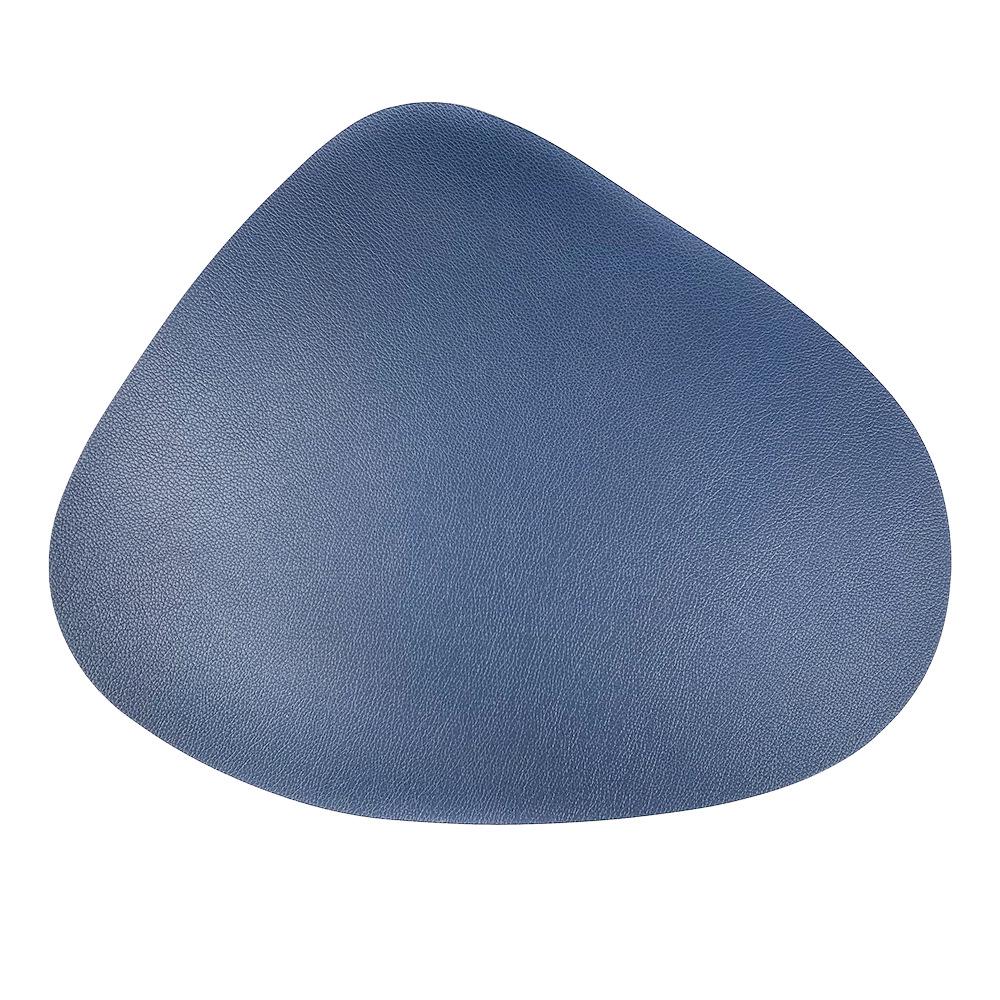 Nordic Style Waterproof Double-Sided Lychee Grain Leather Placemat - Heat Resistant, Wear-Resistant Table Mat for Hotels