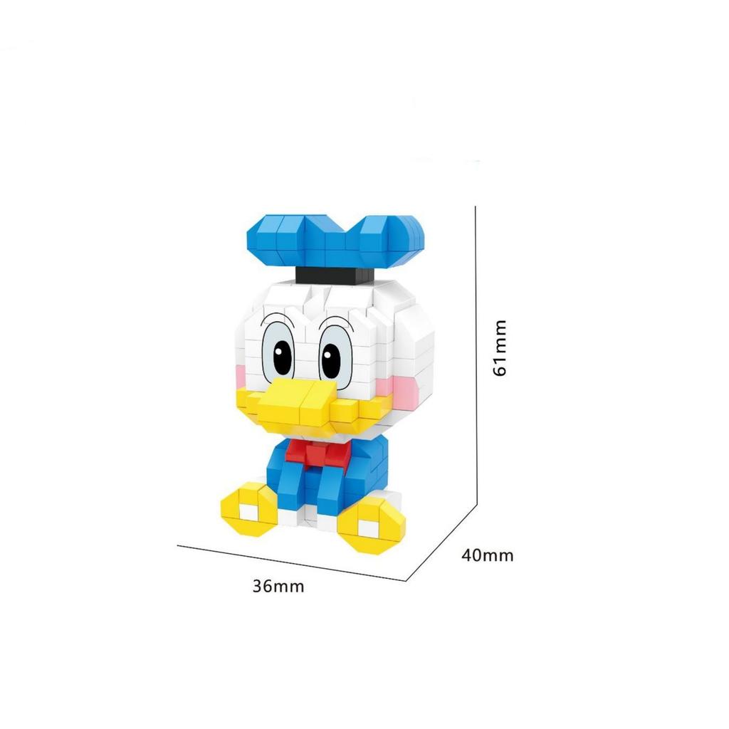 Cute Granular Building Blocks, Mickey Mouse, Minnie, And Duck Building Block Assembly Toys, Suitable For Boys And Girls'