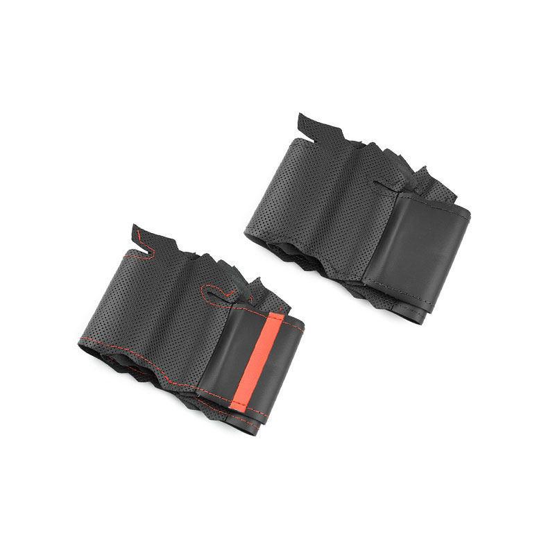 For Mazda MX5 2006-2015 Miata 2009-2014 RX8 CX7 Hand Braid Microfiber Leather Car-styling Steering Wheel Cover Inner Trim