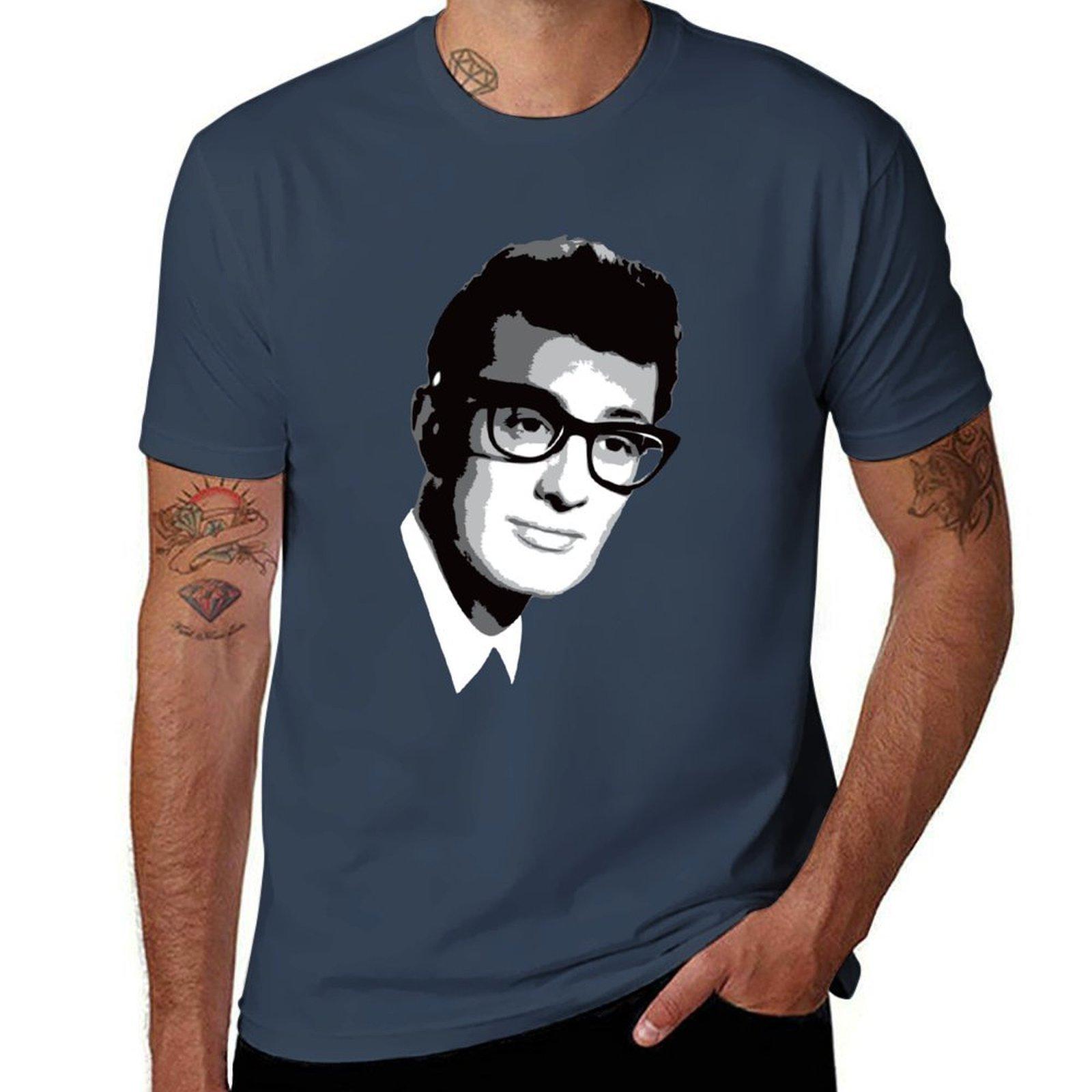 Buddy Holly TShirt Breathable Basic Cotton TShirt S