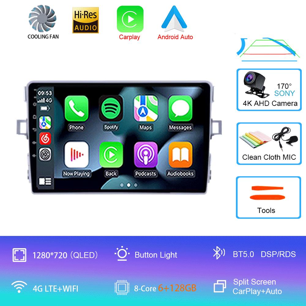 Android 14 Car Radio Carplay Auto For Toyota Verso R20 2009 2010 - 2018 GPS Navigation DSP Head Unit BT Video Player 2Din Stereo