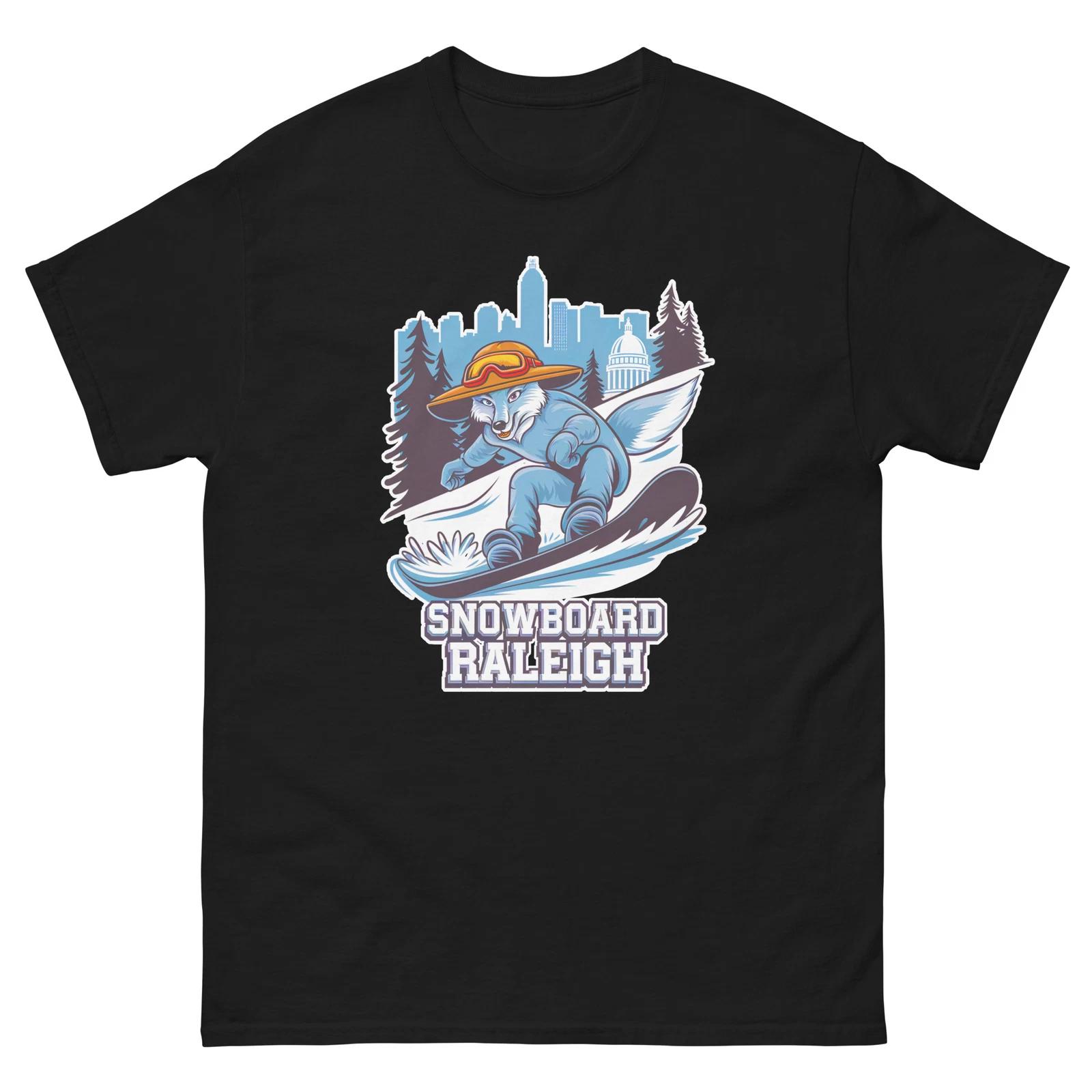 

Snowboard Raleigh Gray Fox USA Snowboarding Animal T-Shirt 4XL