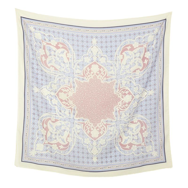Autumn and winter hot-selling new floral printing large-size square scarf women's popular Malay women's headscarf