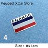 Suitable for Peugeot 408 508 RCZ 2008 3008 4007 4008 5008 206 207 301 307 308 GT fender side Aluminum YR sticker car accessories