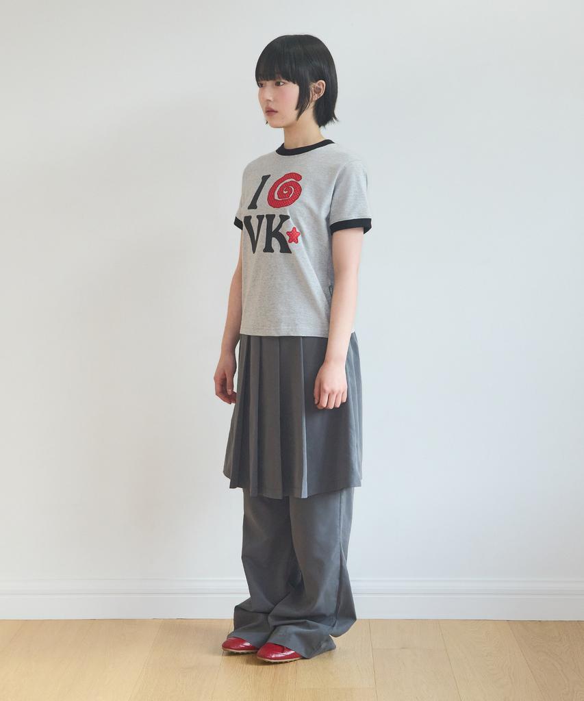 VIDEO JOCKEY Twilly House Ringer T-Shirt [Melange Grey]