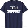 Tech Support Baumwoll T-Shirt Lustige Sprüche Sarkastisches Shirt Grafik T-Shirts Vintage Übergroßes T-Shirt Y2k Oberteil Goth Damen Kleidung