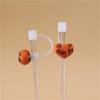 1/3/5PCS Glass Straw Stainless Steel Straw Silicone In Summer High Temperature Resistance Silicone Cup Lid Cover Dust Plug