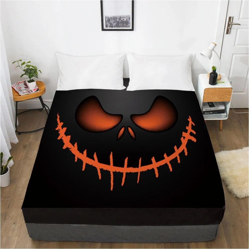 Cartoon Hallowmas Children's Elastic fitted sheet bed sheet With An Elastic Band Mattress Cover Bed cover for kids scarecrow