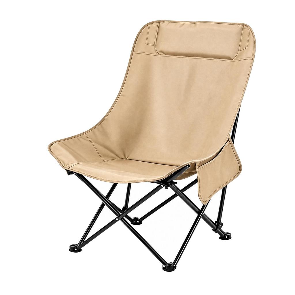 High-Back Folding Lounge Chair Foldable Padded Lightweight