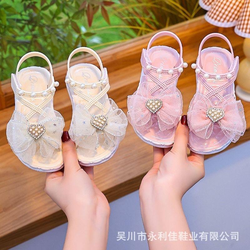 

Original girls sandals for summer, suitable for young children and toddlers, princess style with Velcro straps1168+S 20-23Code（No free shipp