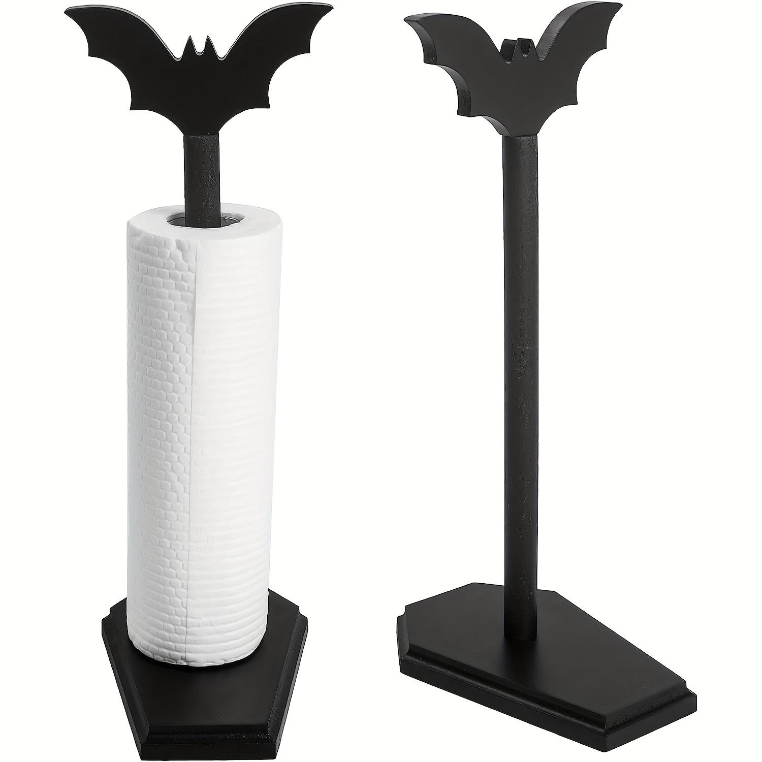 

1pc Bat Paper Towel Holder, Halloween Decor For Kitchen And Bathroom, Gothic Home Decor For Oddities And Curiosities чёрный