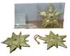 Christmas Decoration, Star Pendants, 4 Pcs. | DF4-6051