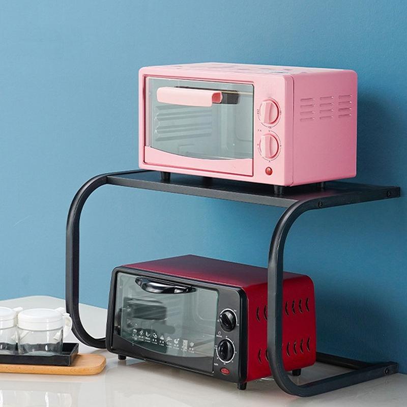 Kuchyňský rošt do trouby Domácí vícevrstvý úložný stojan Organizér Kovový držák Velká kapacita Mikrovlnný regál