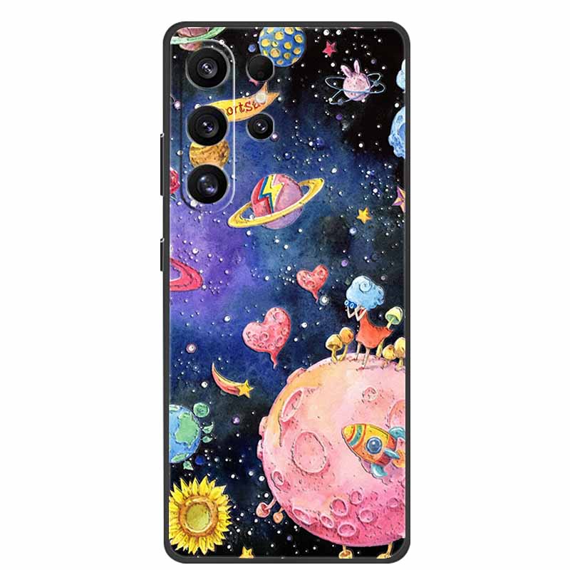 For Samsung Galaxy S26 Ultra Case 3D Relief Flower Emboss Silicone Funda For Samsung S26 Ultra S 26 Ultra Relief Cartoon Bumper