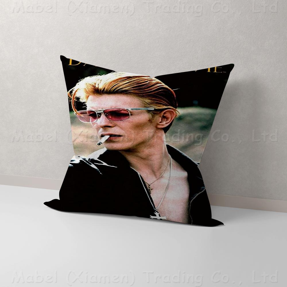 British Rock Singer David B-Bowie Personalized Picture Text Home Decorative Pillows Household Gifts 45x45cm