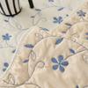 Cotton Sofa Cover with Ruffled Edges Floral Fresh Style Non-slip Sofa Cushion Four Season Universal Couch Protector Sofa Towel