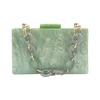 Bags For Women 2022 New Luxury Handbags Designer Clutches Coin Purse Pure Green Cute Shoulder Bag Fashion Mark Acrylic Crossbody
