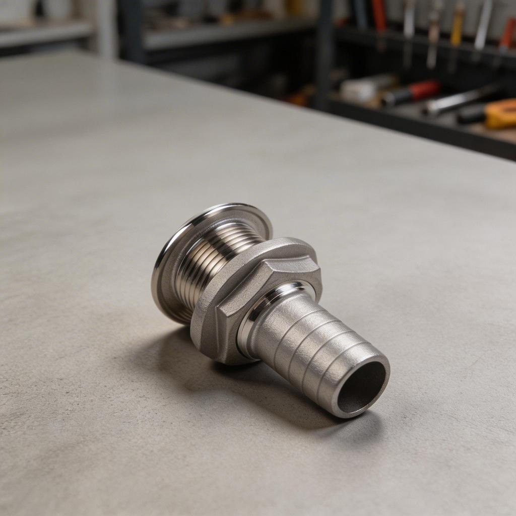 Stainless Steel 316 Marine Vent Yacht Fitting Semi-threaded Design