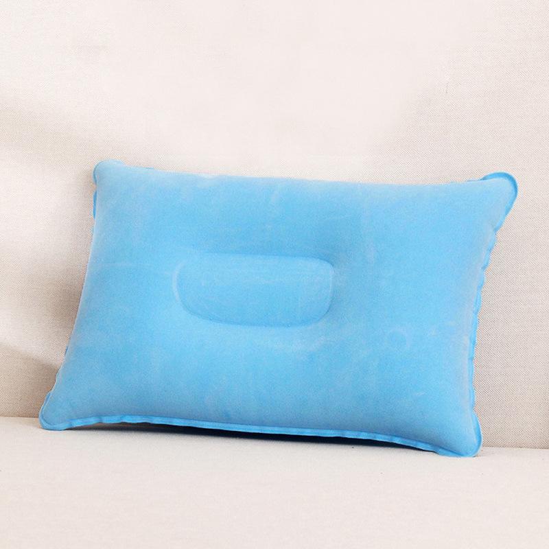 Outdoor PVC Pillow, Travel Camping Thick Flocking Rectangular Inflatable Pillow, Siesta Significant Other Square Pillow