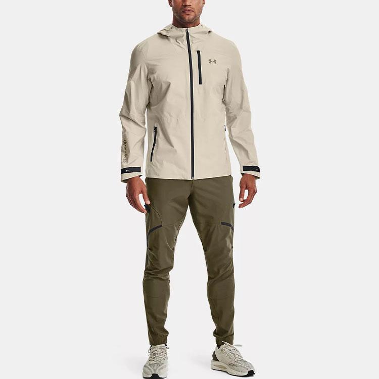 Under Armour Gore-Tex Paclite 2.0 Hooded Zip Jacket Men Outerwear Lime White 1369994-279
