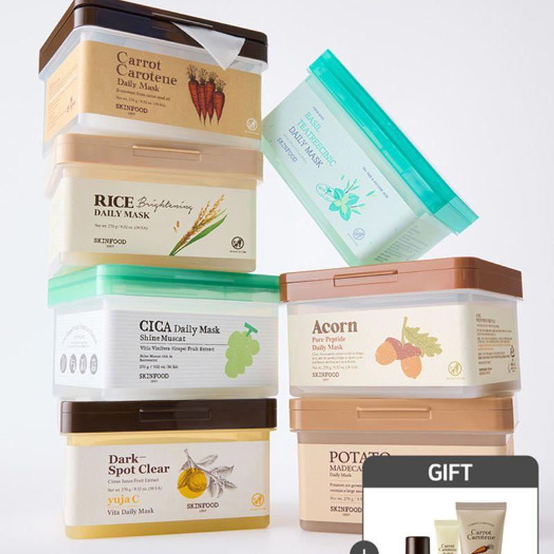 

[Carrot Cleansing Foam 30ml + Effector 14ml + Cream 15ml Free] 2 packs of 30 daily masks to pull out 1 - Acorn