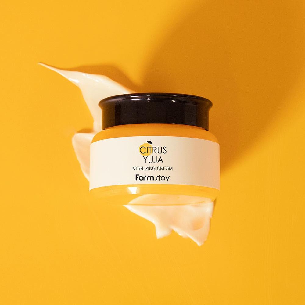 Farmstay Citrus Yuja Vitalizing Cream Brightening & Moisturizing