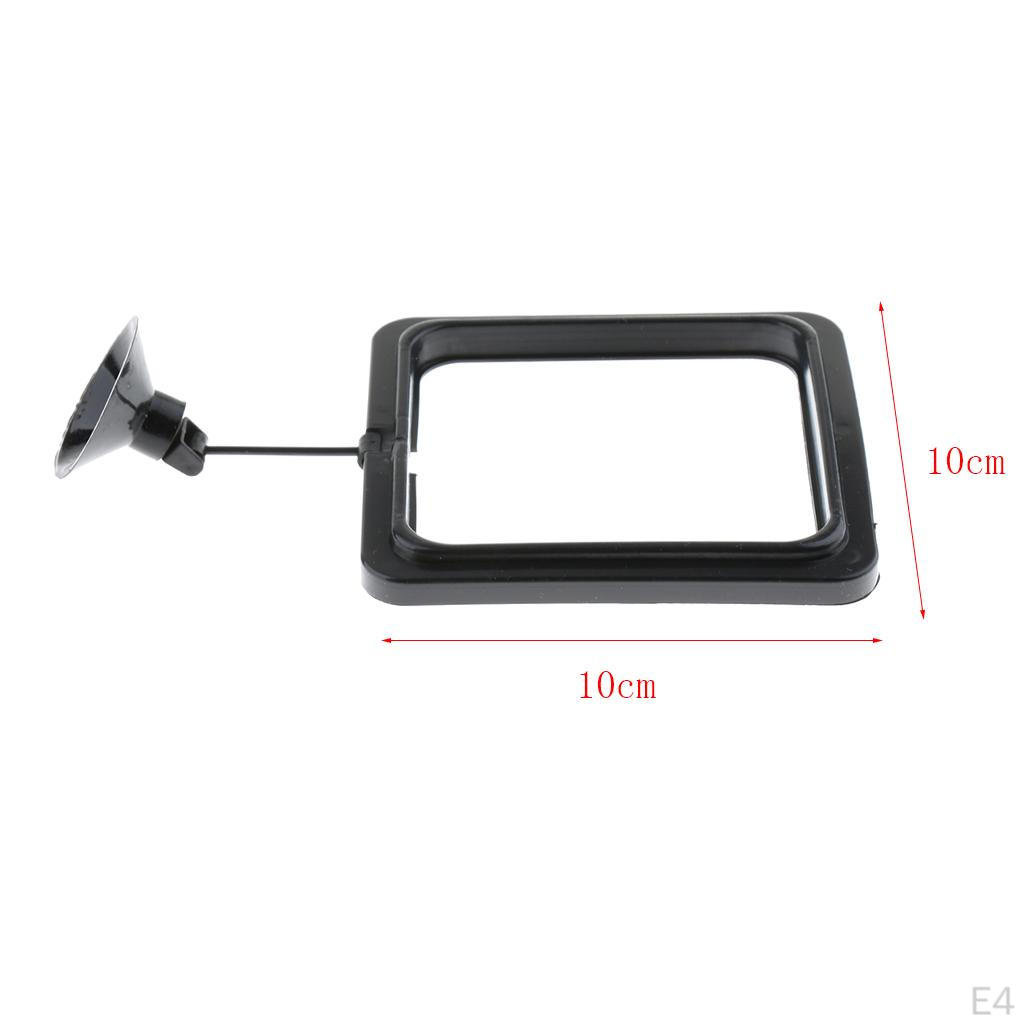 Aquarium Fish Tank Fishes Feeding Flake Ring Square Feeder