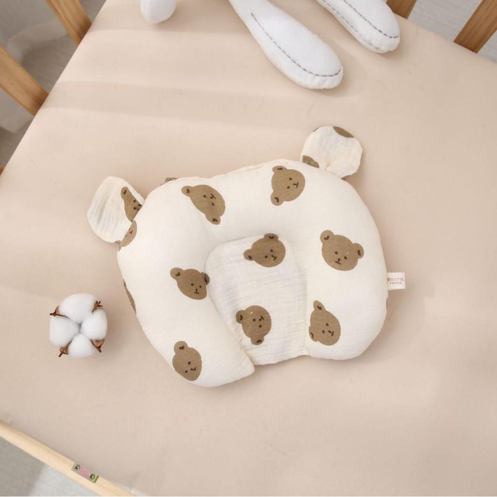Pure Cotton U-Shaped Baby Pillow: Anti-Plagiocephaly, Sweat-Absorbent, Washable, Anti-Startle