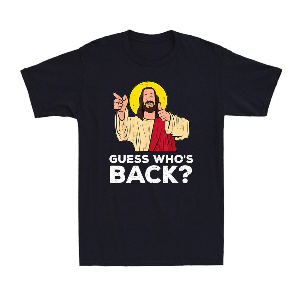 Guess Who s Back Easter Funny Jesus Christian Religious Vintage Men s T-Shirt S разноцветный