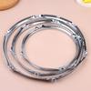 8/10/12Inch Heavy Duty Rim Guard Drum Hoop Rim Protector Hoop Silencers Snare Drum Hoops Replacement Silver-Plated Iron Frame