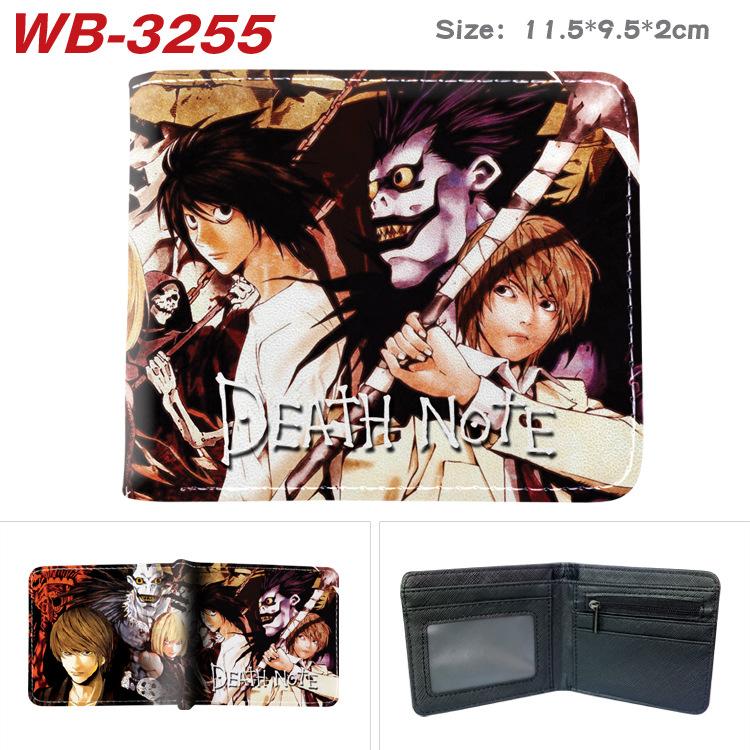 Death Note Geldbörse Anime Vollfarbdruck Kurz Faltbar Kartenhalter Unisex Münzbörse 1 Stück