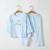 Children's Spring/Summer Cotton Pajamas: Tagless Long Sleeve Set for Boys and Girls