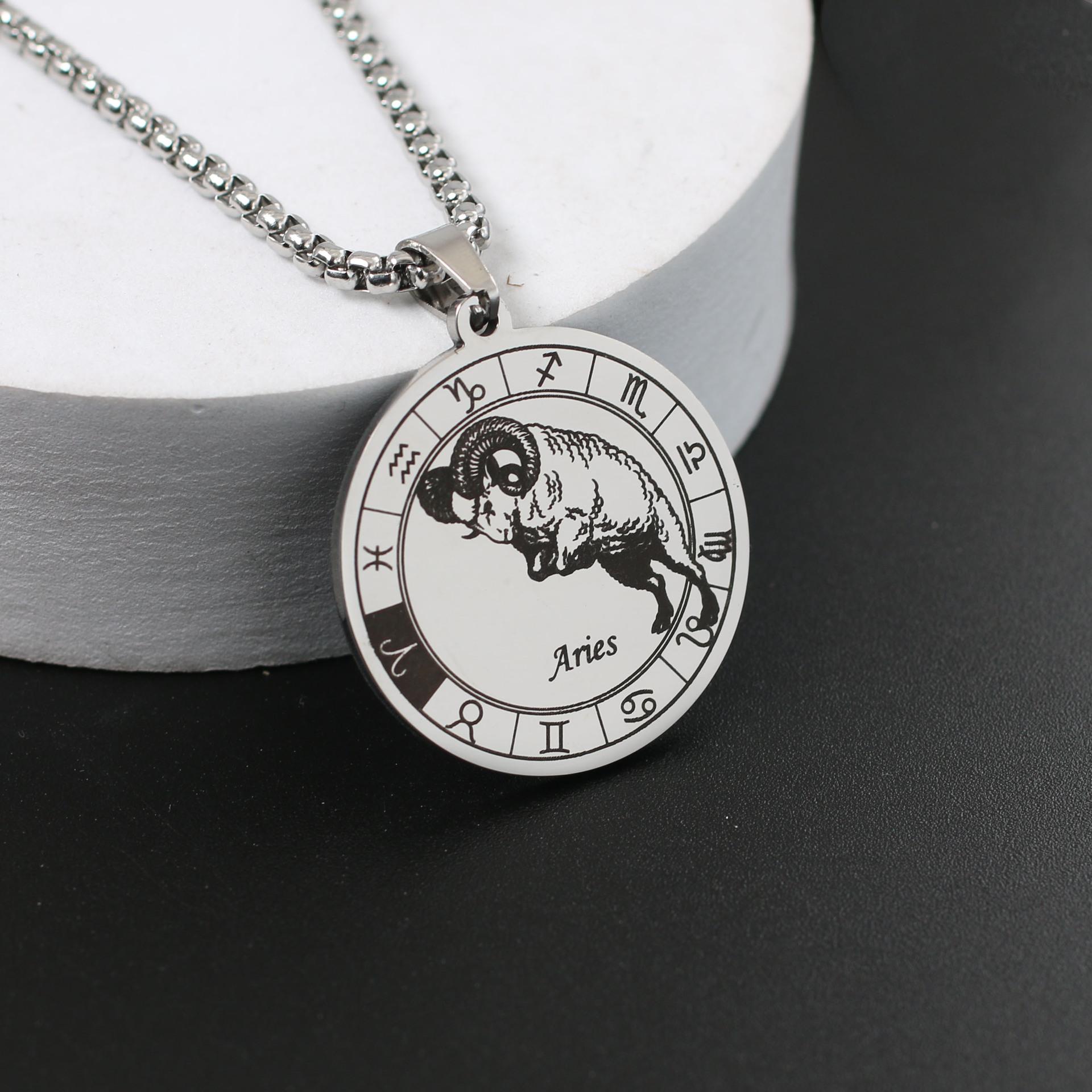 

Ожерелье со знаком зодиака для мужчин и женщин лучшему другу, собачьи жетоны, подарок на день рождения, ожерелье с 12 созвездиями, кулон, ювелирное изделие для пары, подарок Cancer золотой