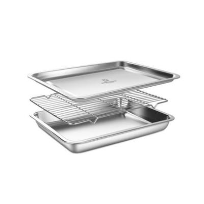 WAGENSTEIGER Plateau en Acier Inoxydable Ensemble 3 pièces No. 1 Petite Taille