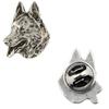 German Shepherd Dog, Alsatian Wolf Dog - Dog Brooch In a Gift Box, Elegant Pin, Lapel Pin for Brand Jacket